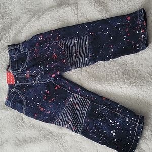 Paint splattered jeans